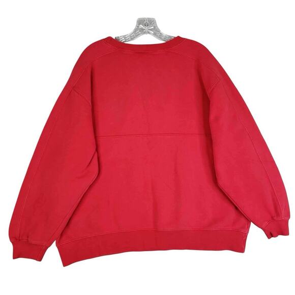 VINTAGE Winnie The Pooh The Disney Store Sweatshirt L Large Red Fleece 90s - Picture 3 of 11